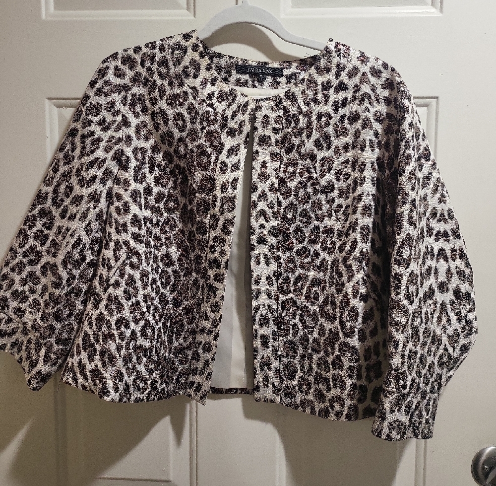 Leopard Print Blazer